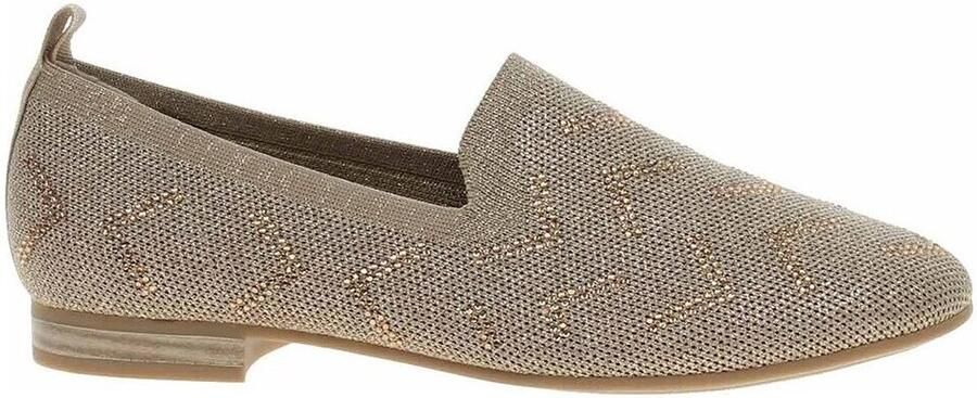 Marco Tozzi Instappers taupe Textiel Dames - Foto 2