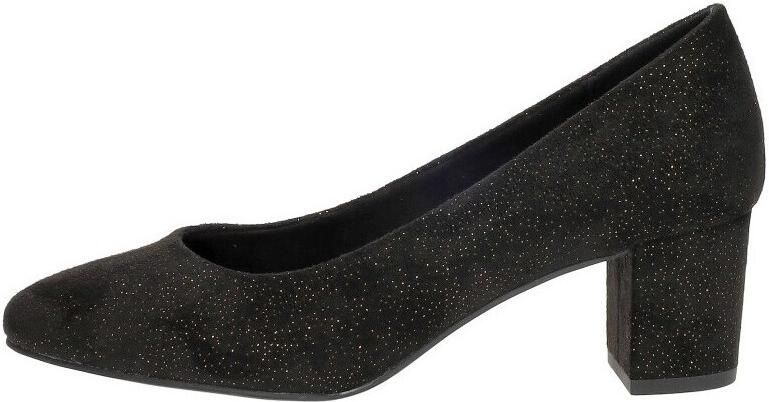 Marco tozzi Zwarte pump met gouden stippen Black - Foto 4