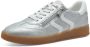 Marco Tozzi Plateausneakers vrijetijdsschoen lage schoen veterschoen met contrast bies - Thumbnail 1