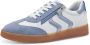 Marco Tozzi Plateausneakers vrijetijdsschoen lage schoen veterschoen met contrast bies - Thumbnail 2