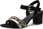 Marco Tozzi Sandalen met hak zwart Synthetisch Dames - Thumbnail 3