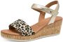 Marco Tozzi Sandalen met hak beige Synthetisch Dames - Thumbnail 3