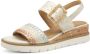 Marco Tozzi MT Soft Lining Dames Slippers en Sandalen DUNE MET.COMB - Thumbnail 2