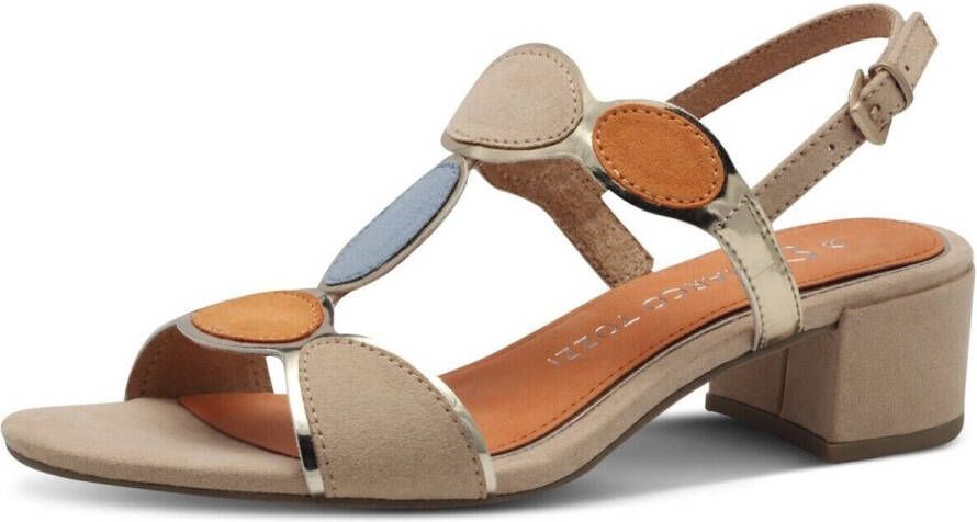 Marco Tozzi Sandaaltjes blokhak zomerschoen riemzandalen met verstelbare gesp - Foto 2