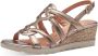 Marco Tozzi Dames Sandaal Rosegold - Thumbnail 2