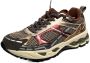 MRP dames sneakers Snatch suède leder en mesh bruin brons en bordo - Thumbnail 3