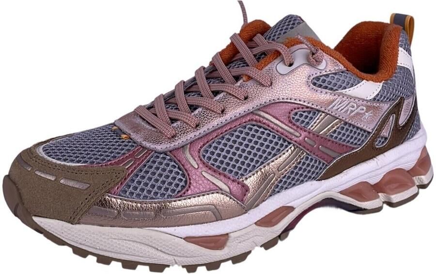 MRP dames sneaker Melrose D suède en mesh beige grijs roze - Foto 2