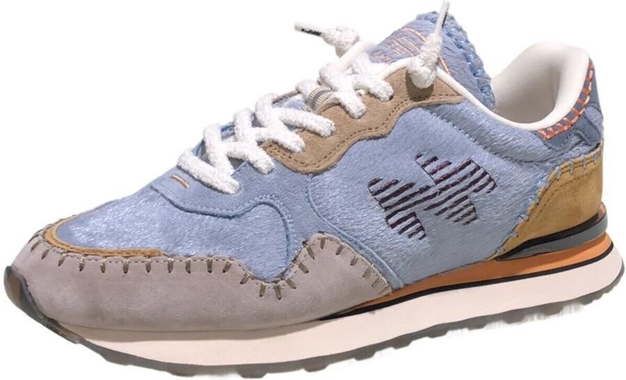 MRP Amsterdam 06uphs Sneakers Ponyhair Dames Blauw - Foto 2