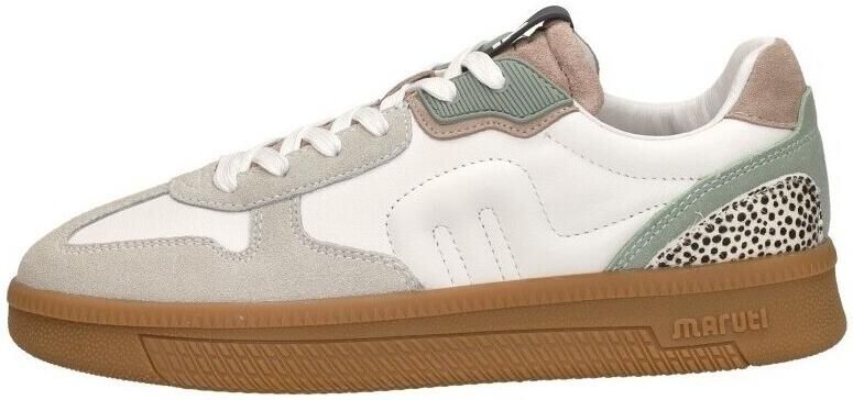 Maruti Yale Suede sneakers groen Wit Leer Lage sneakers Dames - Foto 10
