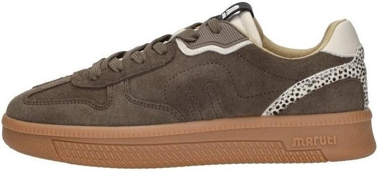 Maruti Yale D01 Almond Pixel Offwhite Sneakers Bruin Suede Dames Bruin - Foto 10