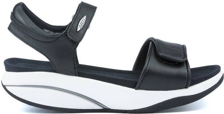 MBT MALIA BLACK 700955 03N Zwarte rol sandaal dames