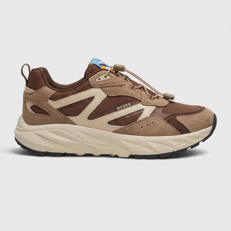 Meeko Honu Sneakers bruin beige