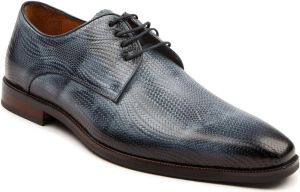 Melik Mocassins Schoen Derby Monoti Print Blauw