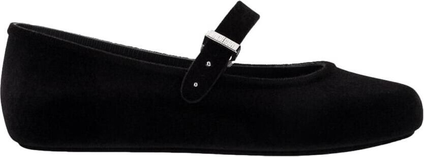 Melissa Ballerina's Soft Ballerina Velvet II Black Flocked