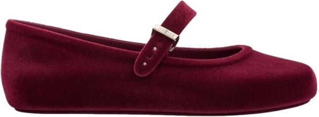 Melissa Ballerina's Soft Ballerina Velvet II Red Flocked