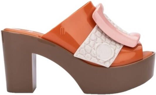 Melissa Nette schoenen Mule Buckle Up+Viktor and Rolf Orange