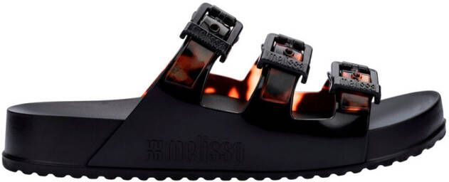 Melissa Sandalen Cozy Stripes Black Clear Tortoise