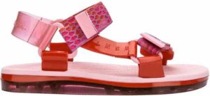 Melissa Sandalen Papete+Rider Red Pink