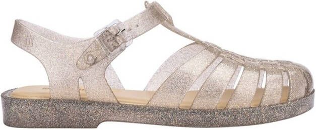 Melissa Sandalen Possession Shiny Sandals Beige Silver Glitter