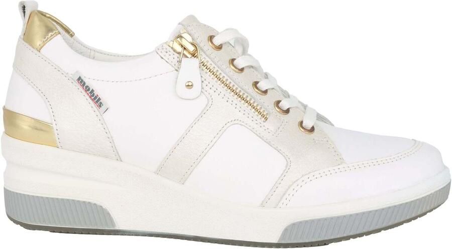 Mephisto Wijde pasvorm vetersneakers Wit