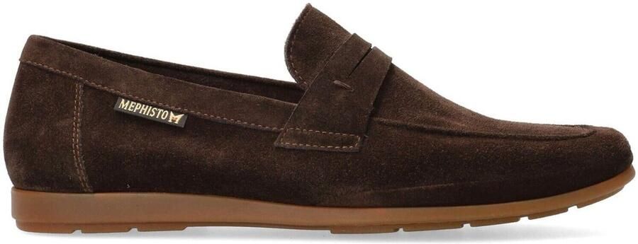 Mephisto Donkerbruine Suède Heren Mocassin - Foto 2