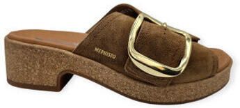 Mephisto FOLINE~VELSPORT~~~~~~~~~~~~~~~ Dames slippers Cognac - Foto 3