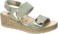 Mephisto Sandalen met sleehak Nawel - Groen