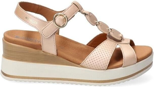 Mephisto Beige leren sleehak sandaal met Air-Relax technologie Beige Dames - Foto 3
