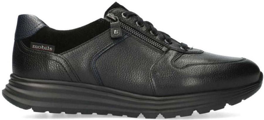 Mephisto Brayan Heren Sneaker Zwart Leer Brede Pasvorm - Foto 2