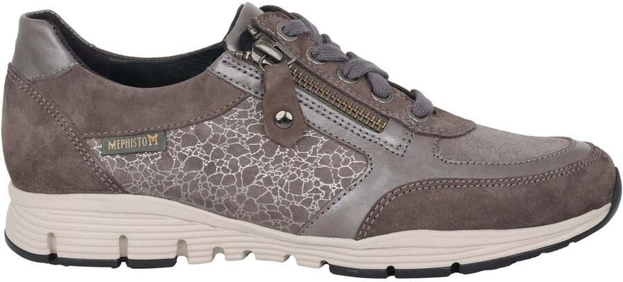 Mephisto Taupe Damesneaker Stijlvol en veelzijdig