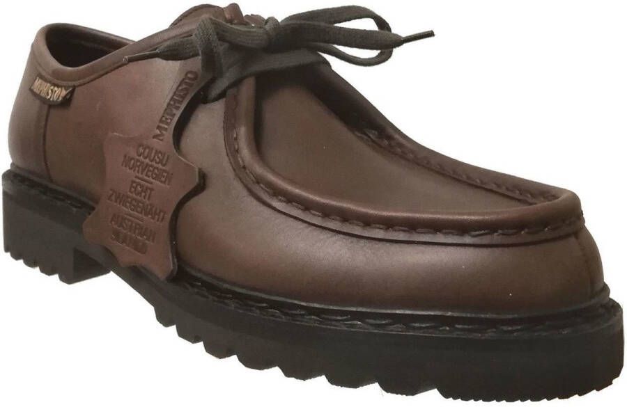 Mephisto PEPPO handgemaakte heren veterschoen bruin