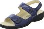 Mephisto Blauwe Leren Comfort Sandaal Blue Dames - Thumbnail 5