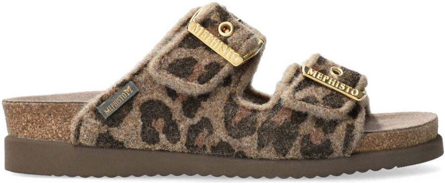 Mephisto Bruine Textiele Sandaal voor Dames Brown Dames - Foto 2