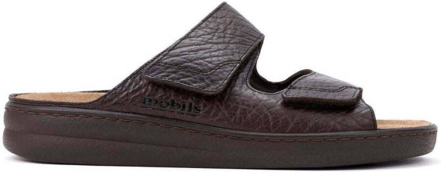 Mephisto Mobils JAMES heren sandaal donkerbruin extra breed - Foto 2