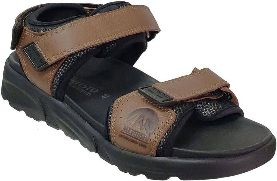 Mephisto Sandaal Tito Chestnut Heren Sandalen Bruin Zwart - Foto 8