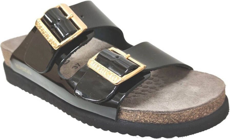 Mephisto Zwarte Sandalen met Leren Voering en Rubberen Zool Black Dames - Foto 2