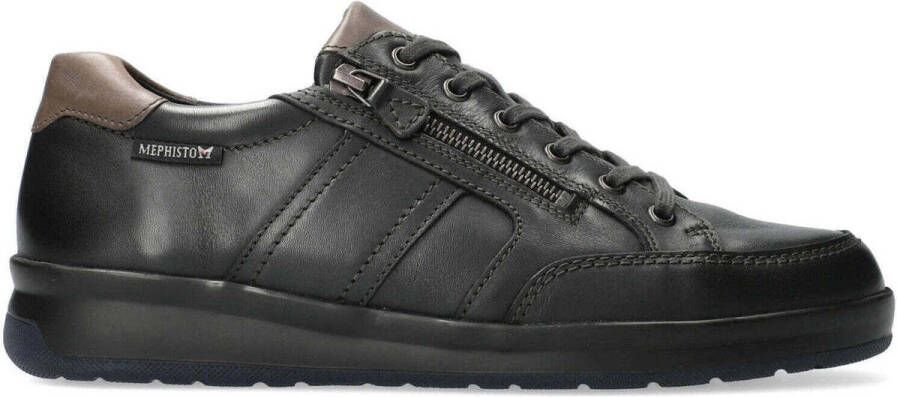 Mephisto Zwarte Leren Sneaker Lisandro Comfortabel Stijlvol Black Heren - Foto 5