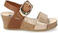 Mephisto Sandalen met sleehak Leandre - Beige