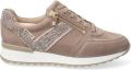Mephisto TOSCANA 12218 42334 9553 Taupe kleurige dames sneaker met ritsen en een uitneembaar voetbed - Beige