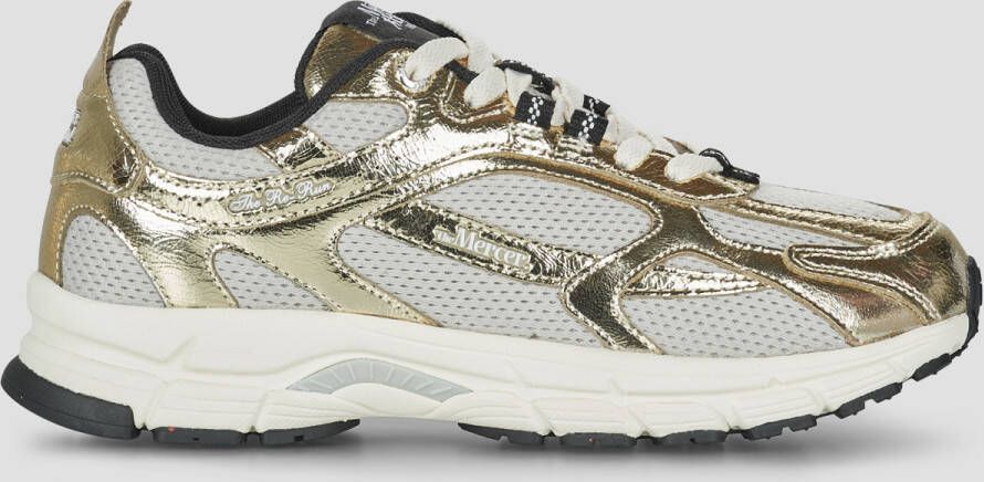 MERCER AMSTERDAM Lage Sneakers Dames The Re-run Cracked Maat: 40 Materiaal: Mesh Kleur: Goudkleurig - Foto 4