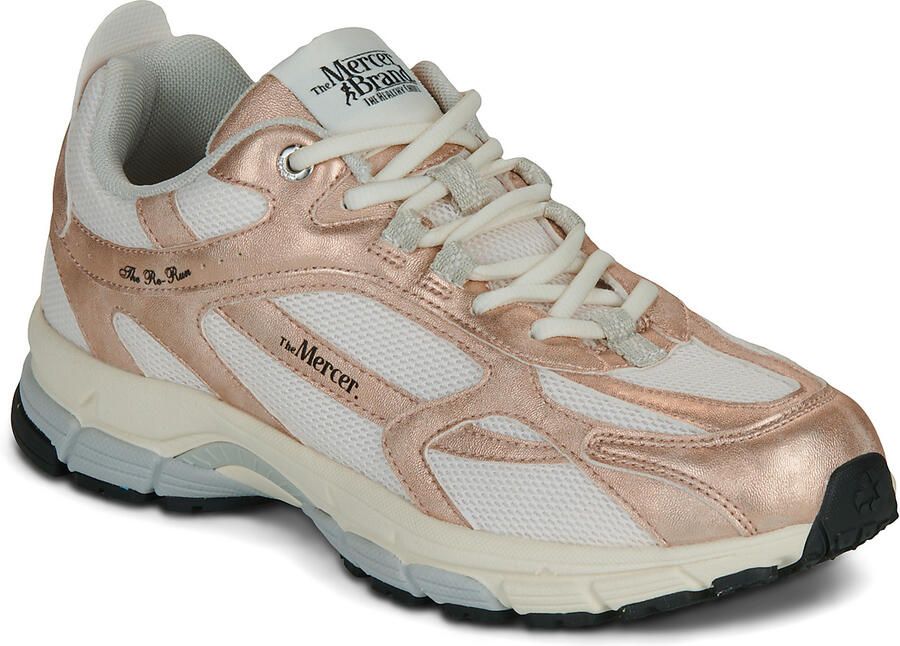 MERCER AMSTERDAM Lage Sneakers Dames The Re-run Metallic Maat: 38 Materiaal: Leatherlook Kleur: Bronskleurig
