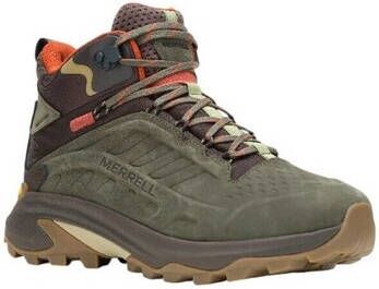 Merrell Moab Speed 2 Leer Wandelschoen Heren waterdichte mid wandelschoenen Olive - Foto 3