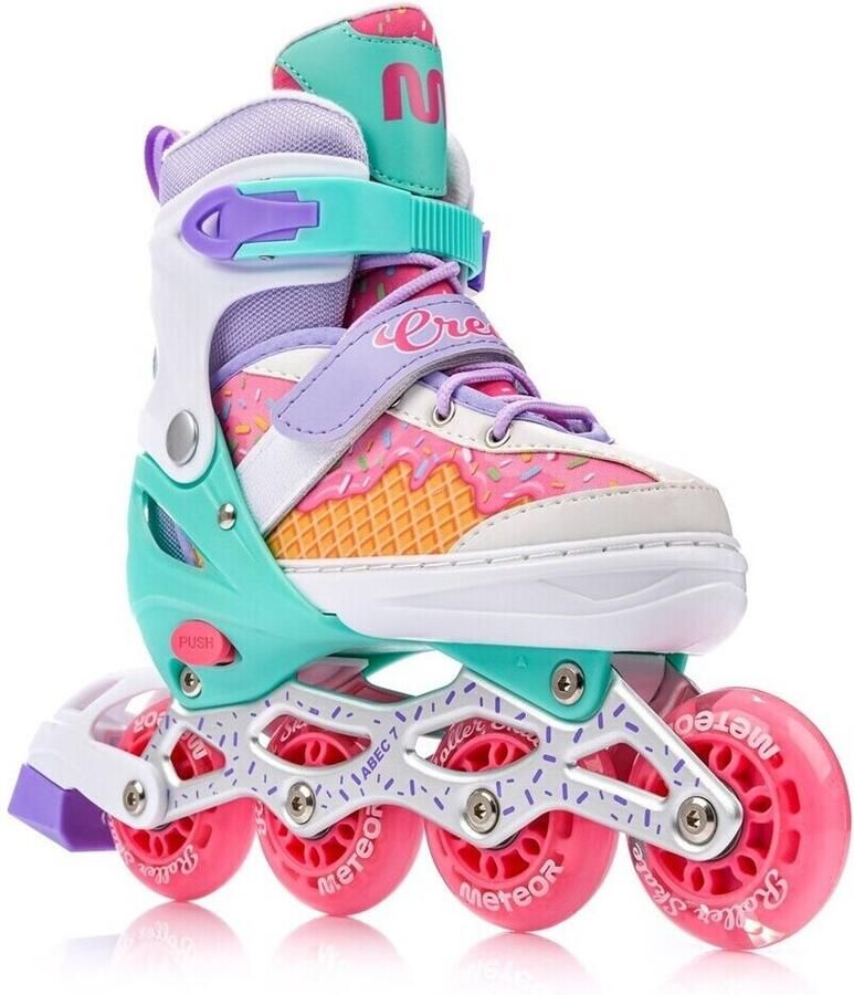 Meteor Schoenen met Wieltjes 4W1 Cream Led 2023