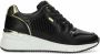 Mexx Sneaker Hena Zwart Goud Dames Sneakers - Thumbnail 2