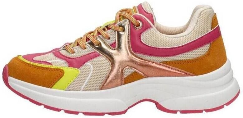 Mexx Loyce Lage sneakers Leren Sneaker Dames Oranje - Foto 6