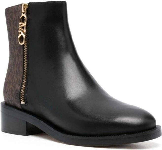 Michael Kors Regan Flat Bootie Black Brown-kort laarsje-enkel laarsje - Foto 3