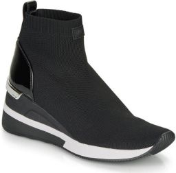 Michael Kors Skyler sneaker met gebreid bovenwerk en lak details