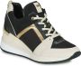 Michael Kors Driekleurige Leren Sneaker met Suède Details Multicolor Dames - Thumbnail 2