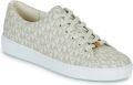 MICHAEL Kors Sneakers met all-over logoprint model 'KEATON' - Beige