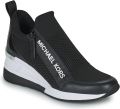 Michael Kors Low-Top Sneakers Willis Wedge Trainer in zwart - Zwart